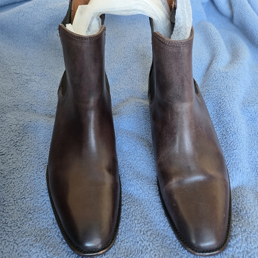 Frye Sacha Chelsea Boot Dark Brown Leather Pointed Toe Ankle Boots 7.5 - Picture 6 of 15